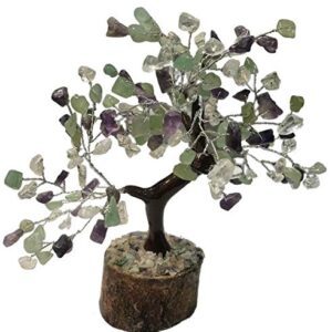 Green Aventurine, Amethyst and Crystal Chip Tree