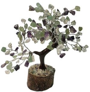 Green Aventurine, Amethyst and Crystal Chip Tree